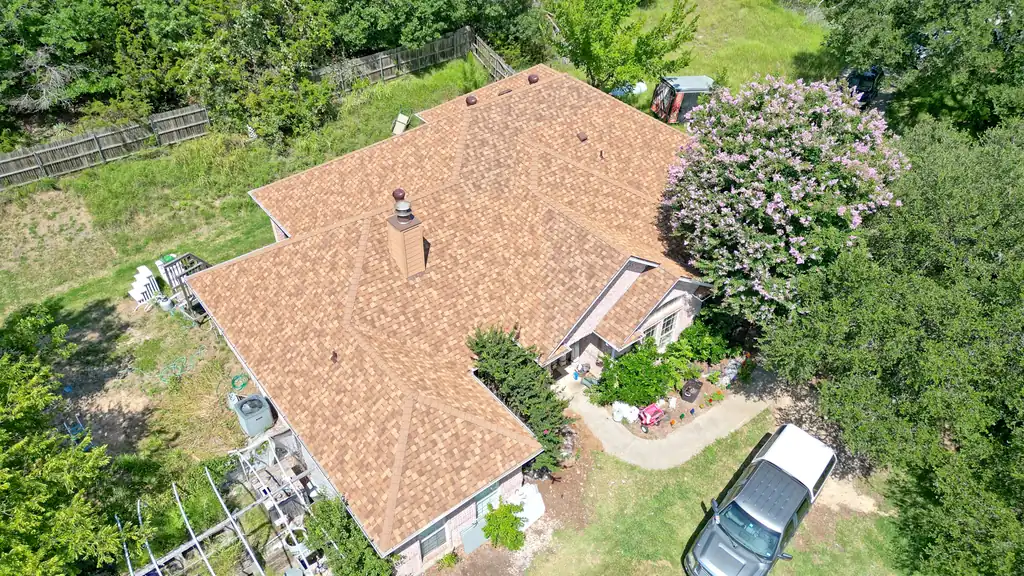 A new tile-profile roof in Hudson Oaks, Parker County, TX